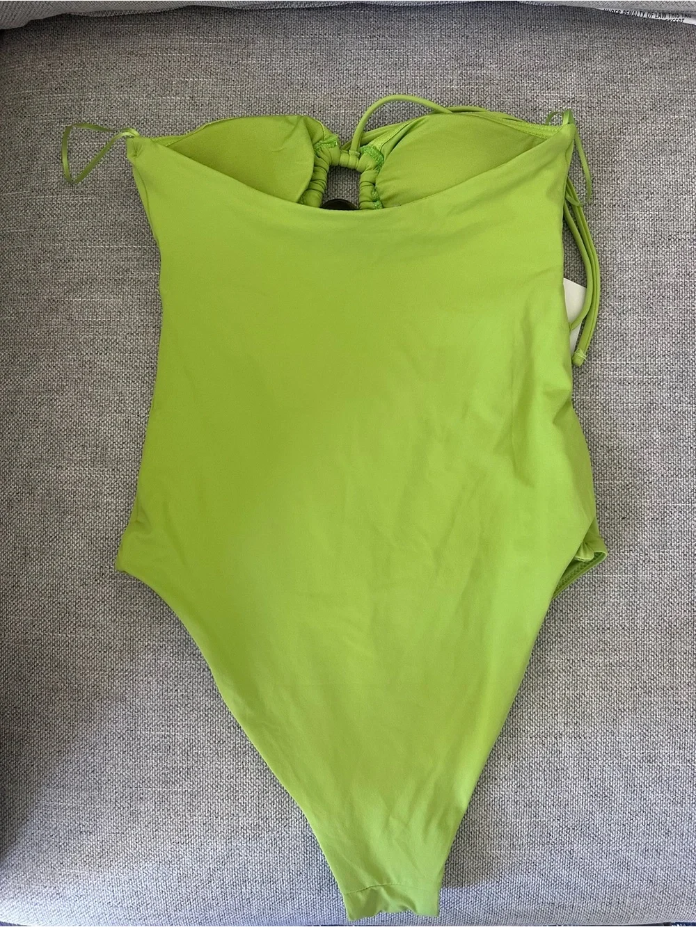 ZARA green one piece swimsuit XS NWT